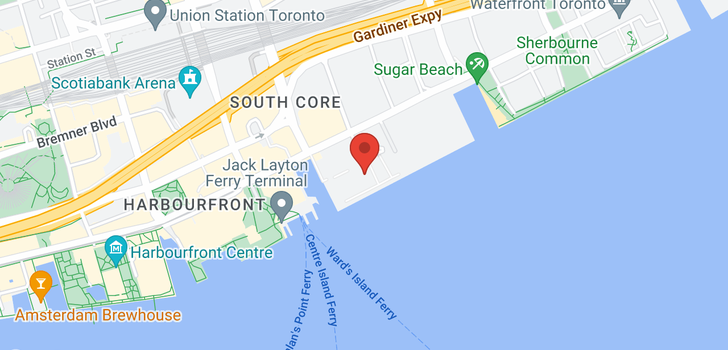 map of #119 -29 QUEENS QUAY AVE